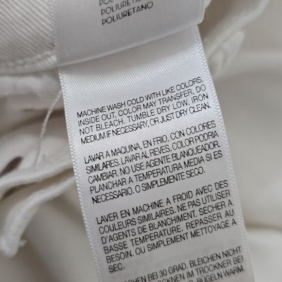 MOTHER The Glass Slipper, White, Cropped Jeans SIZE 29 - Picture 9 of 12